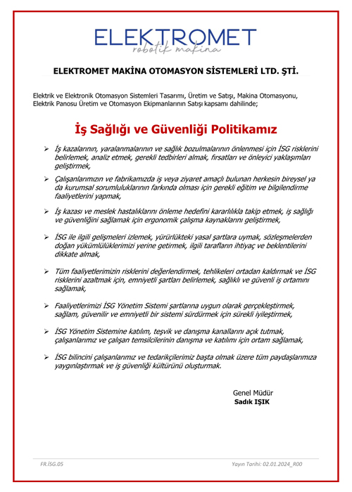 QUALITY CERTIFICATES