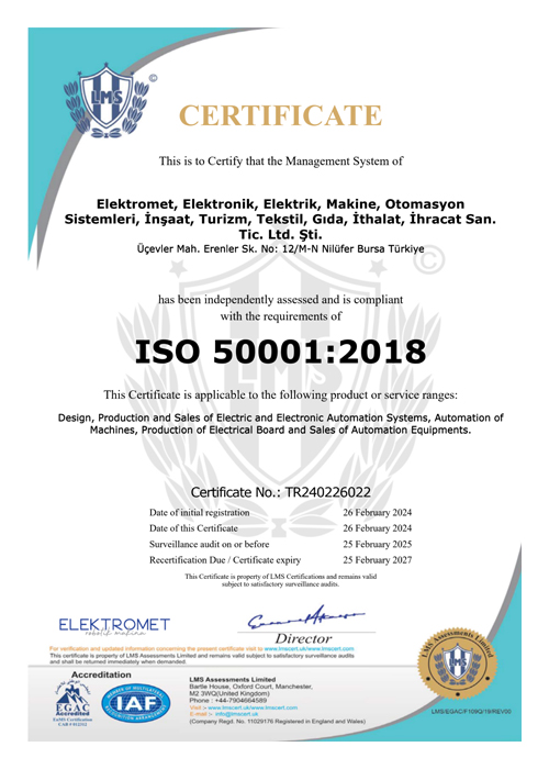 QUALITY CERTIFICATES